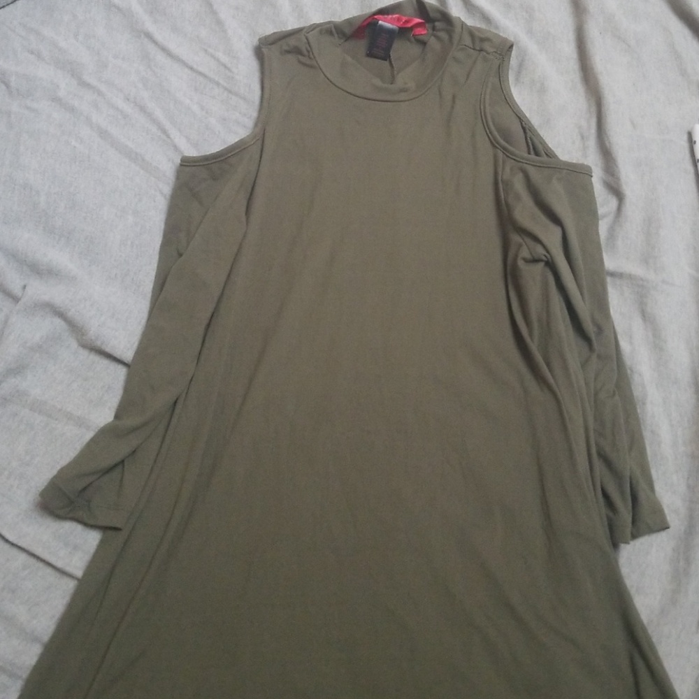 Dark green long shirt